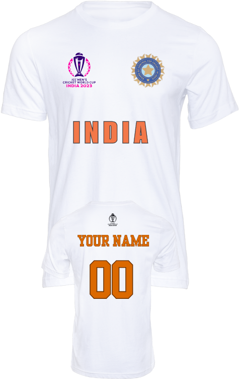 Yuvaa Design | Cricket Jersey White | Cricket World Cup 2023